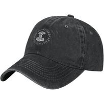 Thor Hammer Norse Mythology Baseball Cap Washed Cotton Adjustable Dad Hat For Unisex Can Be Adjusted gray