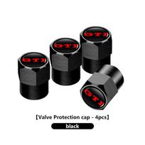 New 2026 2026 Hot VOLKSWAGEN 4pcs Car Wheel Tire Valve Tyre Caps Universal Auto Accessories For Volkswagen VW Golf 4 5 6 7 GTI Tiguan Pas NC3 gray