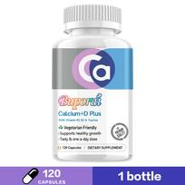Calcium + D Plus Capsules 120 Count — Bone Support, Daily Nutrition, Mineral Supplement 120*1