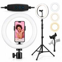 LED žiedinė lempa 32 cm makiažui ir asmenukėms + 210 cm stovas