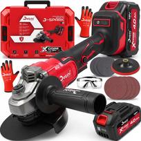 Belaidis kampinis šlifuoklis bešepetėlinis Delphi Tools 1x4.0Ah 18V