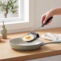 Black Blue Egg Flipper Turner Swappable Head Non Stick Turner Angled Spatula  Home Cooking juoda