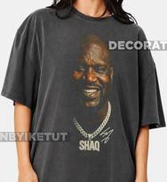 Shaquille O'Neal marškinėliai - Klasikiniai 90-ųjų grafiniai marškinėliai - Unisex - Vintažiniai bootleg - Dovana - Retro RZ 130 gray