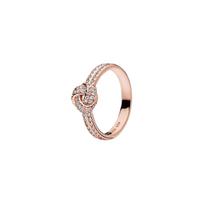 Pandora Alloy Rings Unisex Gold 180997CZ 50 rožinio aukso spalvos