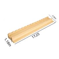 Wooden Mahjong Tiles and Multi-Bone Tile Pusher with Colored American Mahjong Sticks and Storage Solution 1 piece beige