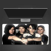 Tokio Hotel Band Mouse Pad, Large Gaming Desk Mat, Non-slip XXL Mousepad for Laptop & Tablet, Mini PC Playmat with Stitched Edges 30cmx60cm(11.8x23.6inch) black