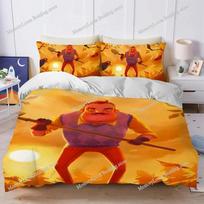 Classic Game H-Hello N-Neighbor 3 Duvet Cover Set Bedding Soft Laundry Cotton Bed Four Seasons Student Dormitory Luxury Gift741 140*200cm/55x79in Single/Twin 3pcs orange