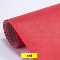 100/200x137cm PU Oda Lipni Fiksuojanti Pagalvėlė Imitacinė Oda Atgalinė Pusė Nuo Lipnios Guminės Pleistro Odinės Sofos Audiniai 100x137cm raudona