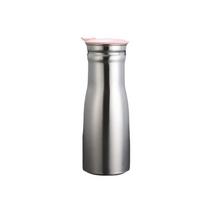 Teapot 1L Stainless Steel Cold Kettle Leakproof With Sealed Lid Cold Water Jug Large Capacity Water Pitcher Camping rožinė