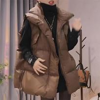 Women Large Size 6XL Parkas Waistcoat Winter Ladies Casual Puffer Sleeveless Coat Korean Female Cotton Padded Vest Jacket M