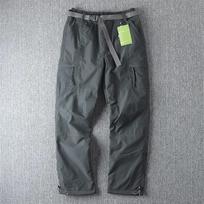 XS-6XL Darbinės kelnės Storos Vandeniui atsparios Vilnos Krovinių Kelnės Vyriškos Žieminės Lauko Daug kišenių Laisvos Tiesios Kombinezoninės Kelnės 4XL black