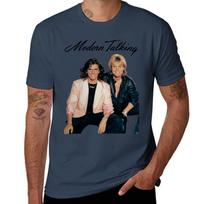 Retro Modern Talking Gift For Music Lover Tshirt T Shirts For Unisex Graphic Funny Tshirt S black
