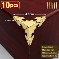 10pcs Rustproof Furniture Corner Protectors Wooden Case Corner Protectors  Furniture Supplies 4