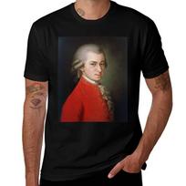 Wolfgang Amadeus Mozart Tshirt Funny T Shirts Cotton Tshirt M brown