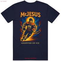 Mcjesus Connor Mcdavid Cool Idea T Shirt Vintage Slightly Stretched Breathable Soft Unisex Versatile Streetwear Homme S blue