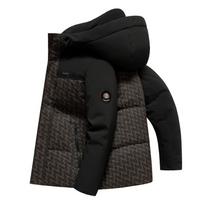 New Winter Men's White Duck Down Jacket, Extreme Cold Series, Fashionable and Versatile Hooded Down Jacket for Men L