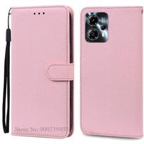 Dėklas Motorola Moto G53 5G, Dangtelis Motorola Moto G13 G23 G53 5G, Silikoninis piniginės tipo odinis dėklas Motorola Moto G53, Fundas For MOTO G13 rožinė