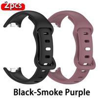 Silikoninis dirželis Xiaomi Mi Band 10 9 8 NFC Sportinis guminis apyrankės Juostelė Xiaomi Smart Band 8 9 10 NFC Aksesuarai for miband 10 black