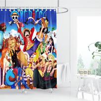 Vienas Gabalas Anime Dušo Užuolaida, Vonios Kambario Aksesuarai, Dekoratyvinės Užuolaidos Svetainei, Mielos Ir Juokingos Kalėdinės Dovanos 90x180cm blue