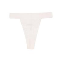 Moteriškos aukšto juosmens besiūlės medvilninės kelnaitės Invisible Thong moterims Seksualios L white