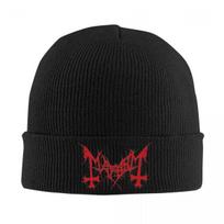 Mayhem Black Metal Music Bonnet Hats Norway Band Beanie Hats Skullies Beanies Autumn Winter Men Women Unisex Kpop Warm Cap as picture black