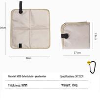 Outdoor Folding Waterproof Cushion: Portable Moisture-Proof Picnic & Festival Mat white