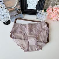 Butterfly Whispers Lace Thong - Sexy, Charming, Glitter Mesh for Women One Size ruda
