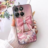 Skirta Motorola Moto G67 Power / G57 Power Mielas Gėlių Drugelio Katės Dažytas dėklas MOTO G67Power Juodas Silikoninis Minkšti Telefonų dėklai Moto G57 Power