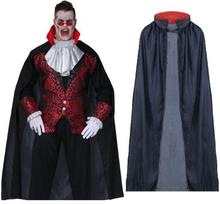 Juoda ilga velnio, vampyro, šikšnosparnio apsiaustas Helovynui, karnavalui 140cm