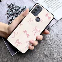 Pink Bow coequtte Phone Case For Motorola G85 G55 G05 G14 G75 G31 G50 G10 G20 G30 G60 G13 G32 G84 G54 G53 G72 G24 Power Moto G84 gray