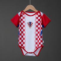 JAV, Kanada ir Meksika Pasaulio taurės futbolo marškinėliai vientisas kūdikio kūdikio Argentina Prancūzija Real Madrid kūdikio šliaužtinukas kombinezonas 9# red