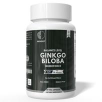 Heroot Ginkgo Biloba Ekstraktas 120mg Kapsulės – Be Gliuteno & Ne GMO | 60 Kapsulių Pack=120 capsules