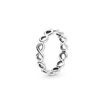 Pandora Infinity Halo Ring Silver Women's 190994 sidabras
