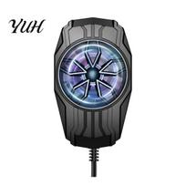 Portable Phone Cooler for Gaming Fast Cooling Cell Fan with Low Overheat Prevention Noise Mobile Radiator Iphone And Android Smartphone Heat Sink gray