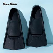 Professional Silicone Swimming Fins for Adults and Children Diving Training Equipment Xl (recommended size 45-47) gray