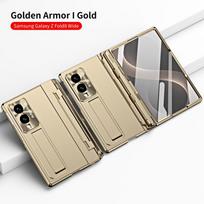 Galaxy Z Fold 8 Ultra Case With Smooth Hinge Design Electroplated Pen Slot Shockproof PC Cover Daily Use Samsung Galaxy Z Fold 3 beige