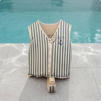 Vaikų plūdrumo liemenė Lengva Vaikams Plūduriavimo Plaukimo Pagalbinė Vaikų Striukė Retro Blue Stripe