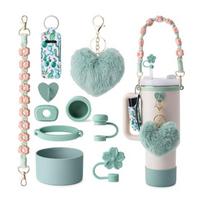 11PCS Stanley Cup Accessories Set for 11oz 11oz Tumbler(Mint Green) gray