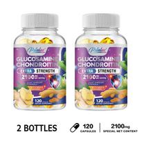 Pslalae Glucosamine Chondroitin Extra Strength 2100mg 120 Count — MSM Turmeric Boswellia Joint Mobility 120*2
