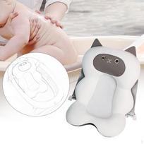 Baby Bath Cushion Floating Bather Bathtub Shower Portable Supporter Adjustable Breathable Mesh Mat A white