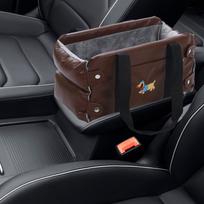 Centrinės konsolės šuns automobilinė kėdutė Reguliuojami dirželiai Lizdas Coffee without Mat black