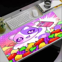 Aphmau temos pelės kilimėlis, neslystantis guminis pagrindas, daugiafunkcinis biuro ir namų dekoras, puikiai tinka darbo vietos personalizavimui. 30cmx80cm
