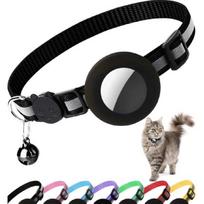 Air tag Cat pet Collar Breakaway Reflective Kitten Collar with Apple Air Tag Holder and Bell  kitten accessories juoda