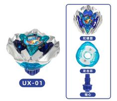 Gyro X Series Bx Cx Ux Metal Battle Spinning Top, Combat Gyro Toy, Launcher Set, Arena Fighting Collection blue