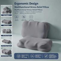 Kaklo atramos pagalvės miegojimui Pagalvė iš viskoelastinės medžiagos šoniniams, nugaros ir pilvo miegantiems Ergonomiška kontūrinė kaklo atramos pagalvė 28*48cm children