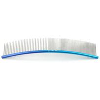 S-Shaped Pet Grooming Comb Dogs Half-Wide Half-Fine Teeth Curved Design Stainless Steel Handle Options Size as shown in image