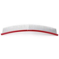 S-Shaped Pet Grooming Comb Dogs Half-Wide Half-Fine Teeth Curved Design Stainless Steel Handle Options Size as shown in image