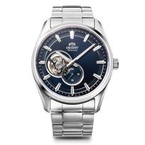 ORIENT Automatic Mechanical Watch Contemporary Semi-Skeleton Domestic Manufacturer Warranty Open Heart RN-AR0002L Mens Navy