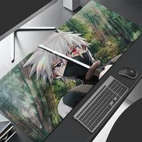 Gaming Mouse Pad Large Xxl Naruto Kakashi Hatake Pc Computer Black Anime Mousepad Desk Mat Keyboard Gamer Accessories Table Pad 800x300x3mm