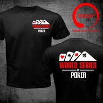 World Series Of Poker Card T Shirt Unisex Las Vegas Fashion Trendy Casual Clothing Stylish Tee Shirt Leisure Tshirt Unisexs TShirt L gray